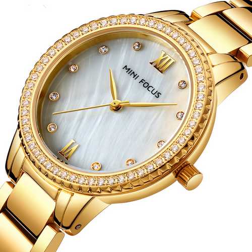 

Часы наручные Mini Focus MF0226L Gold-White Diamonds