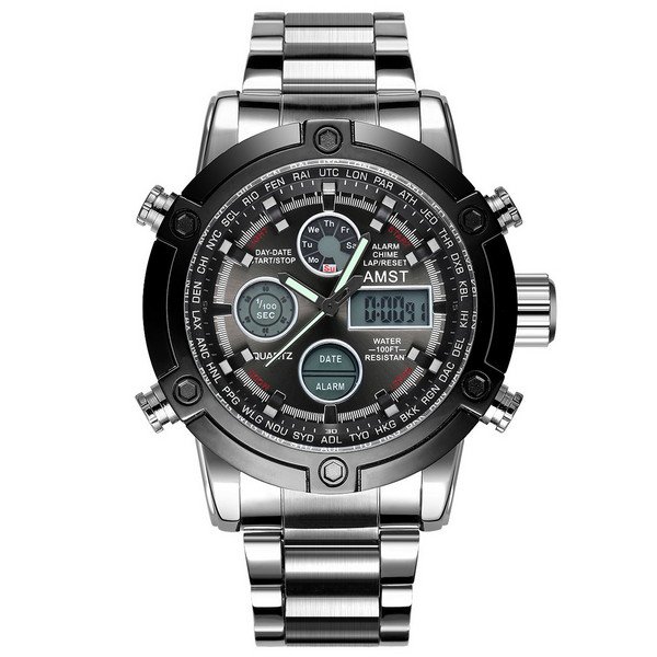 

Часы наручные AMST 3022 Metall Silver-Black