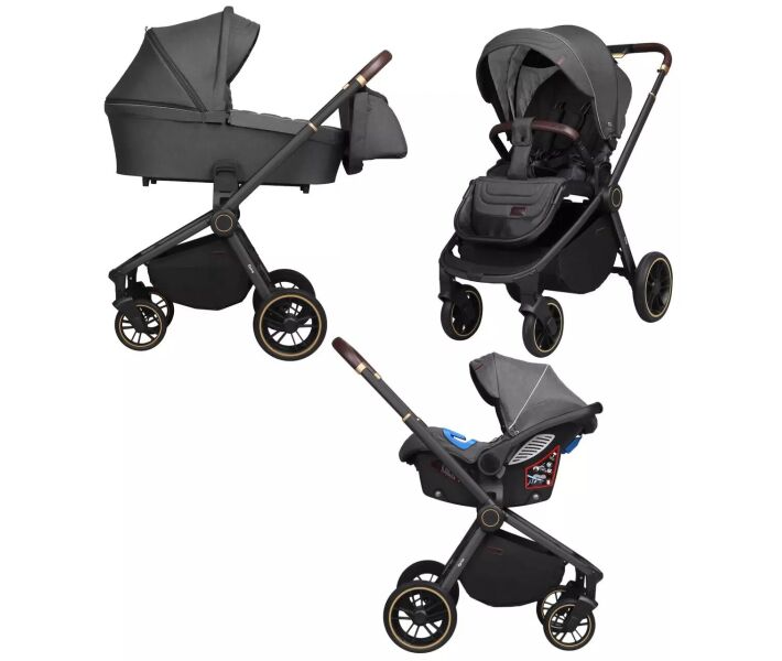 

Коляска 3 в 1 CARRELLO Epica CRL-8511/1 (3in1) Iron Grey