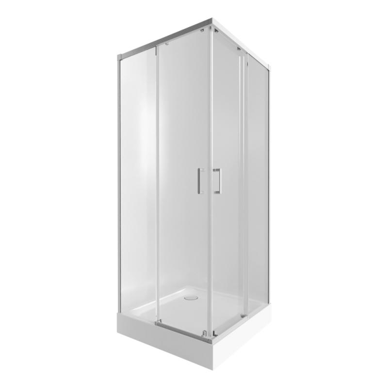 

Набор Qtap душевая кабина Taurus WHI1099SC6 Clear + поддон Unisquare 309915
