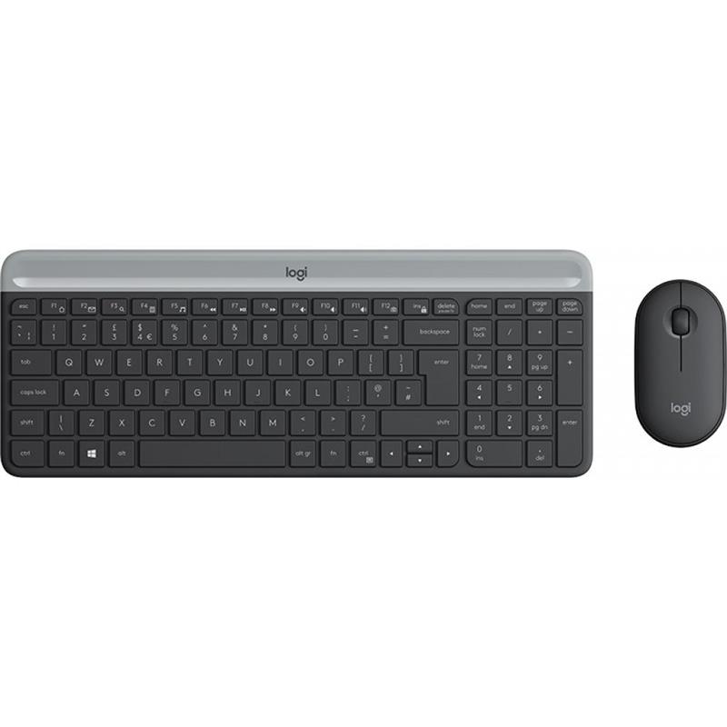 

Комплект (клавиатура, мышь) Logitech MK470 Wireless Slim Graphite (920-009206)