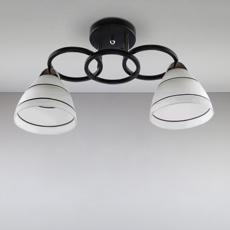 

Люстра потолочная Light House SC-15700/2 BK+CR черная