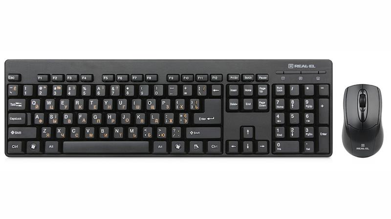

Комплект (клавиатура+мышь) REAL-EL Standard 503 Kit Black USB UAH