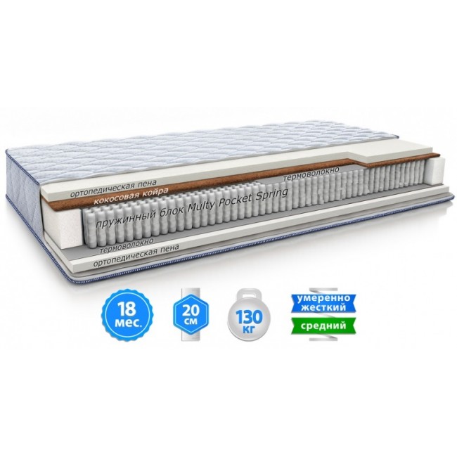 

Матрац Sleep&Fly Silver Edition PLATINUM 200х200 см
