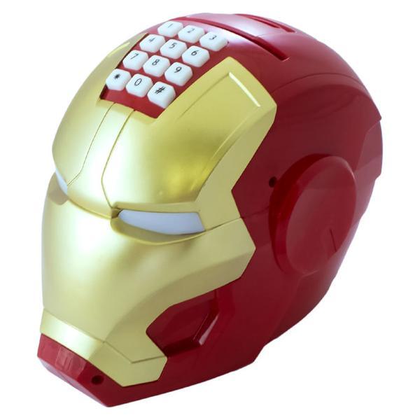 

Скарбничка сейф WOW Iron Man Дитяча для паперових грошей з кодовим замком Червоний-жовтий