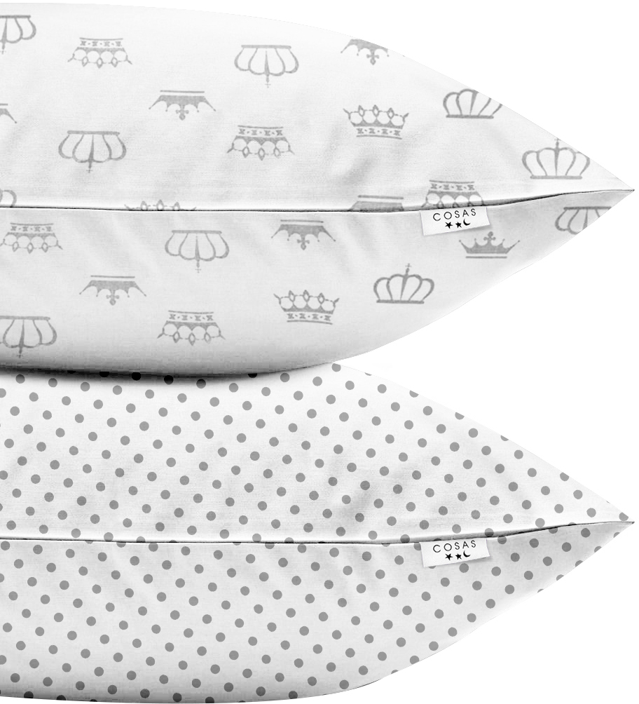 

Набор наволочек Cosas Set Pillow Crown Dots Grey 50х70 2 шт