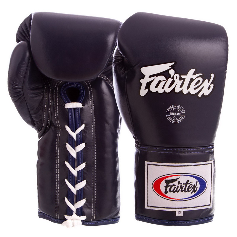 

Перчатки боксерские кожаные на шнуровке Fairtex, код: BGL6-S52