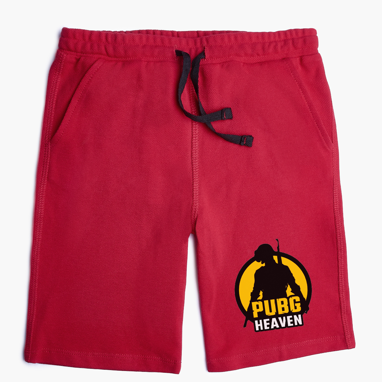 

Шорты детские ПАБГ (PUBG) (9753-1185-6-DR) 128 см Хлопок Темно-красный