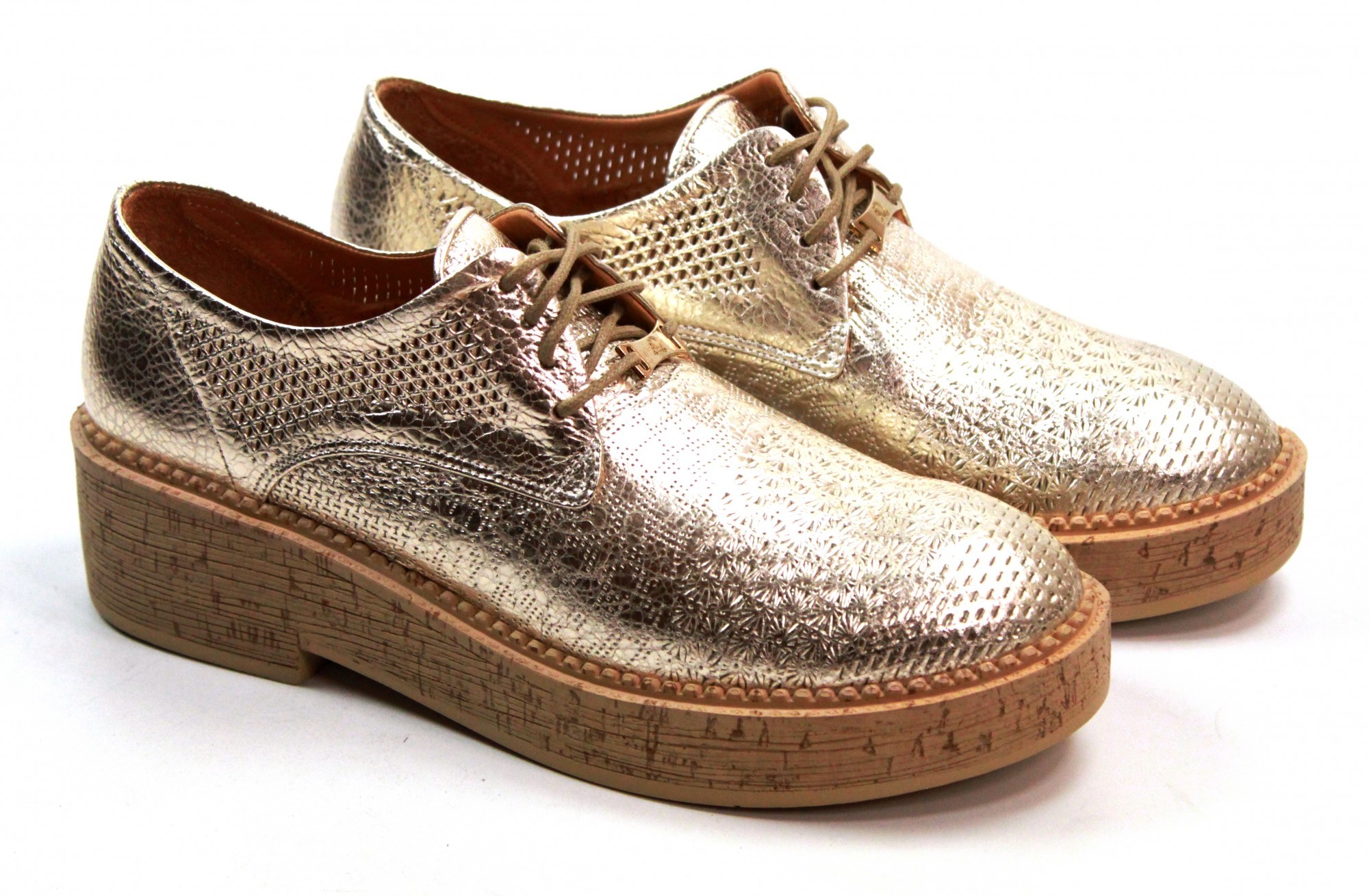 

Туфли Cem shoes 1096 24 женские 40 Золотистые