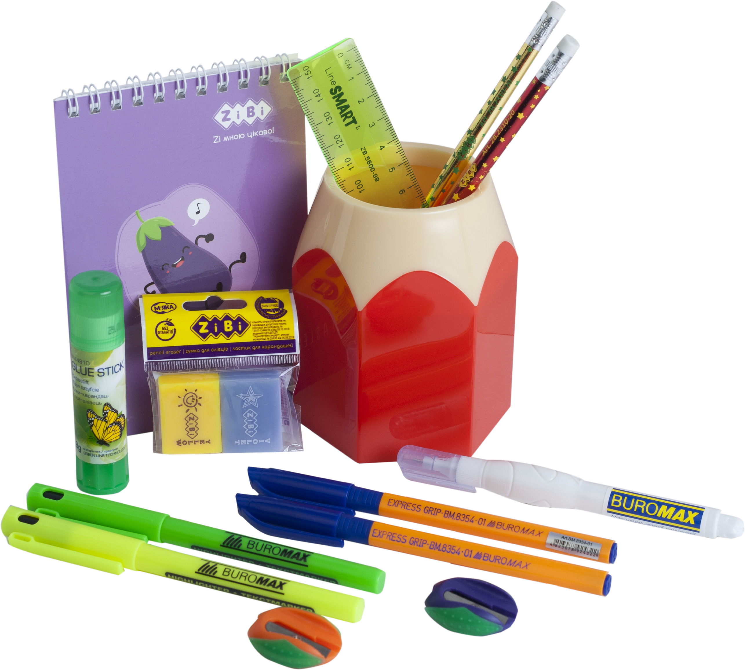 

Набор базовых канцтоваров ZiBi Kids Line для школьников (ZB.9983)