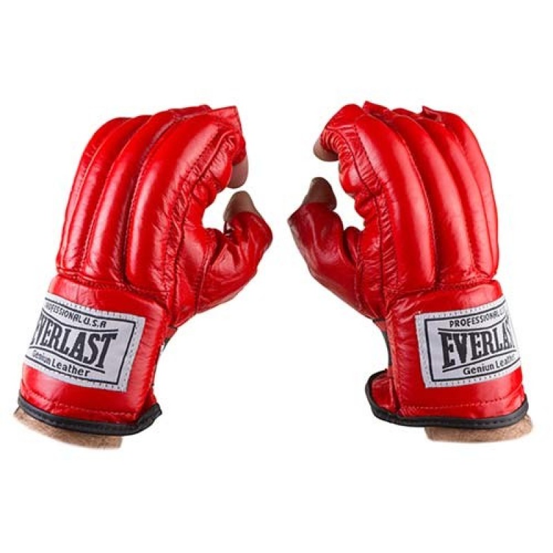 

Перчатки шингарты Everlast кожа размер L красный, код: EV-4011KLR