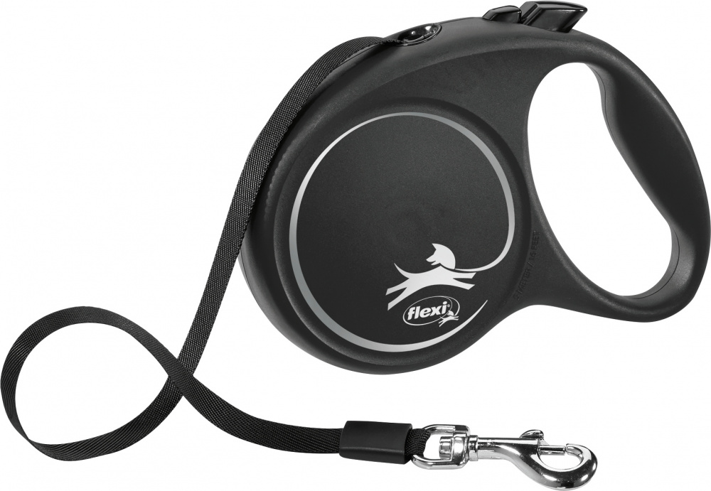 

Поводок рулетка Flexi "BLACK DESIGN" M 5м до 25кг черный (TX-12361)