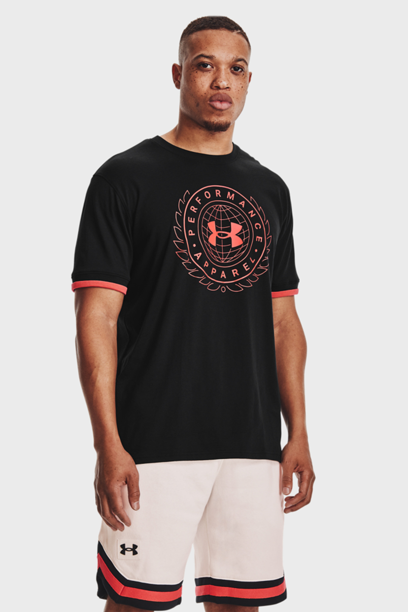 

Мужская черная футболка UA CREST SS Under Armour  1361665-001, Мужская черная футболка UA CREST SS Under Armour S 1361665-001