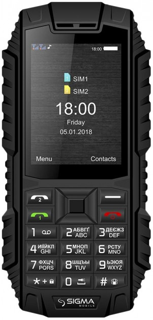 

Мобильный телефон Sigma mobile X-treme DT68 black