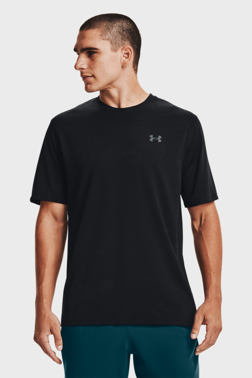 

Мужская черная футболка UA Training Vent Camo SS-BLK Under Armour S 1361503-001