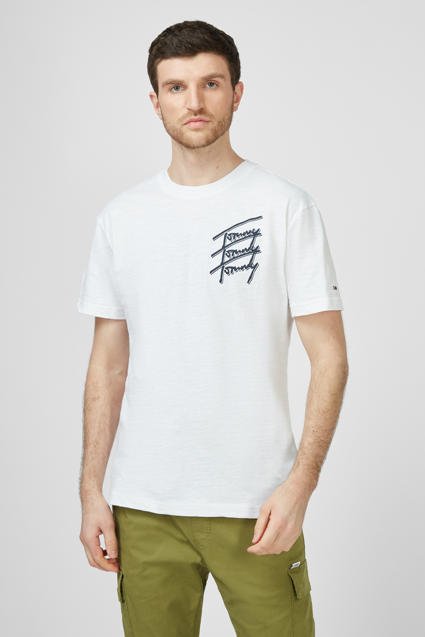 

Мужская белая футболка TJM TOMMY REPEAT SCRIPT TEE Tommy Hilfiger M DM0DM10228