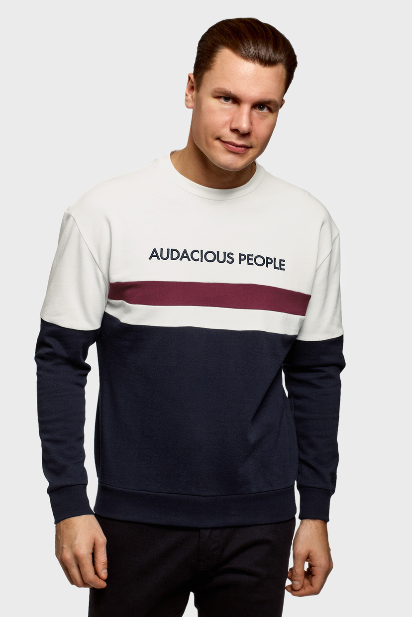 

Мужской свитшот Oodji  5L130004I-1/48823N/1279P, Мужской свитшот Oodji XL 5L130004I-1/48823N/1279P