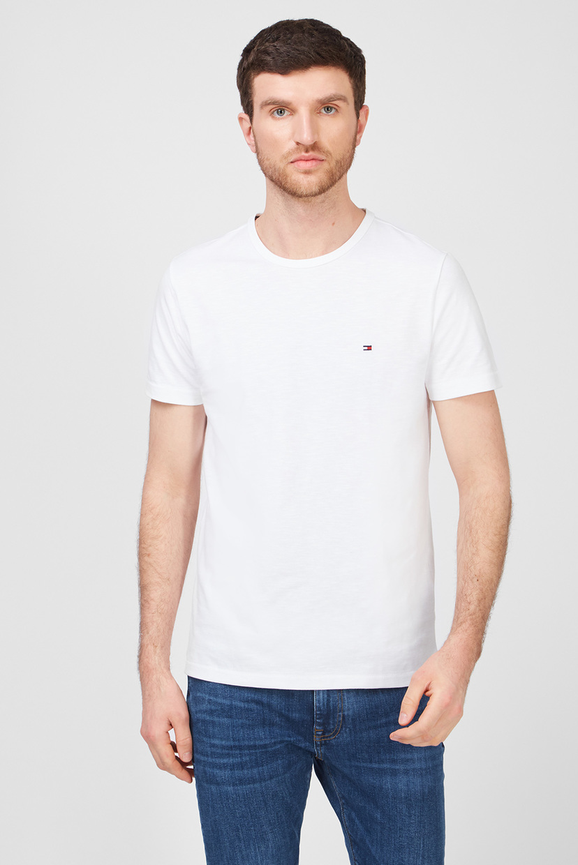 

Мужская белая футболка Tommy Hilfiger S MW0MW17656