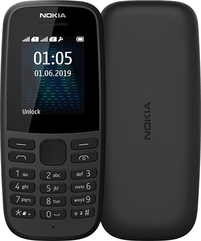 

Мобильный телефон Nokia 105 TA-1174 Dual Sim 2019 Black