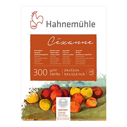 

Блок для акварели Hahnemuhle Cezanne 100% хлопок 10л 300г 30х40см СР
