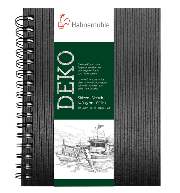 

Скетчбук для набросков Hahnemuhle Deko на спирали 62л 140г А5