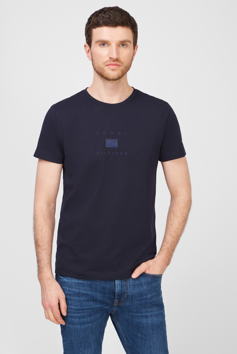

Мужская темно-синяя футболка Tommy Hilfiger S MW0MW16576