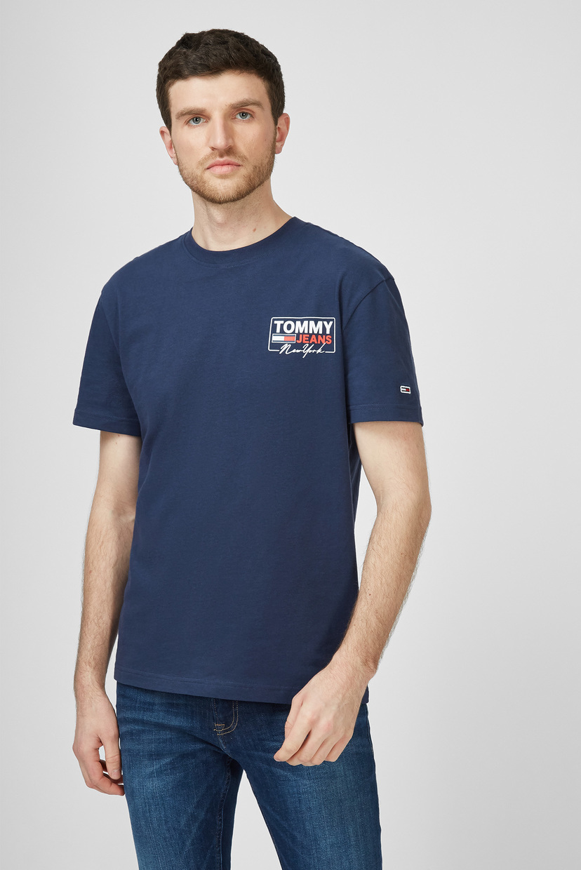 

Мужская темно-синяя футболка TJM NY SCRIPT BOX BACK LOGO TEE Tommy Hilfiger L DM0DM10216