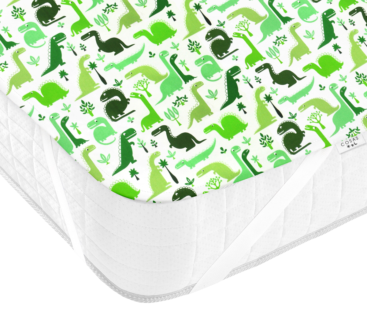 

Наматрасник Cosas Water Sheet Dino Green 70х120