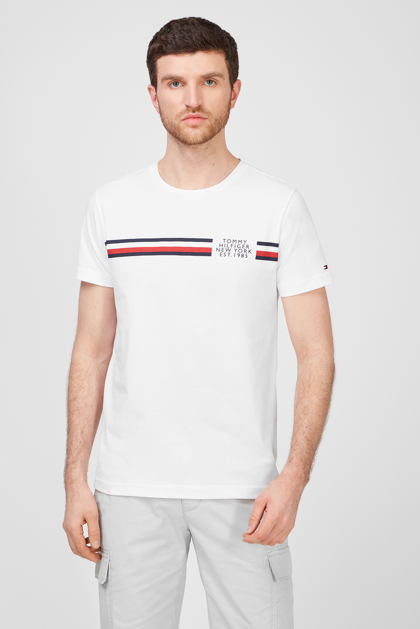 

Мужская белая футболка CORP SPLIT Tommy Hilfiger L MW0MW16592