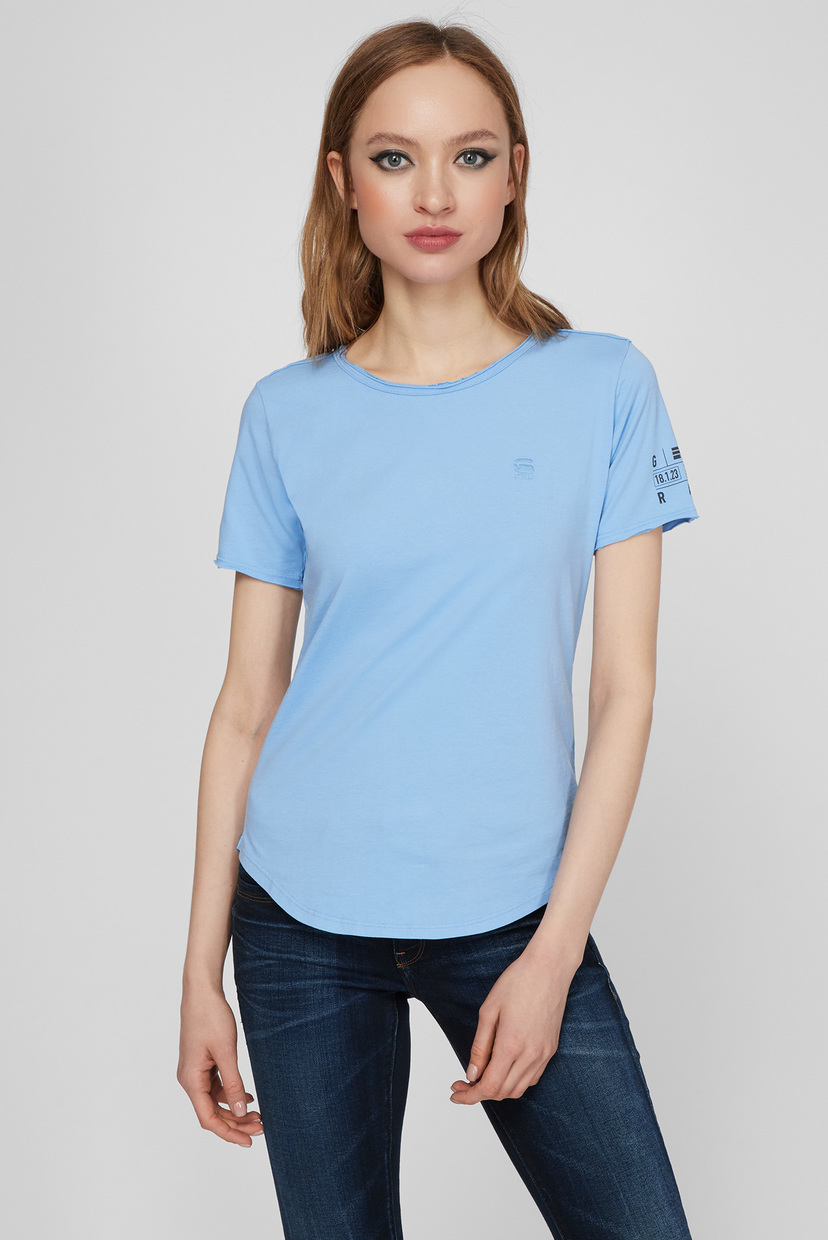 

Женская голубая футболка Mysid Optic Slim G-Star RAW L D18632,C506