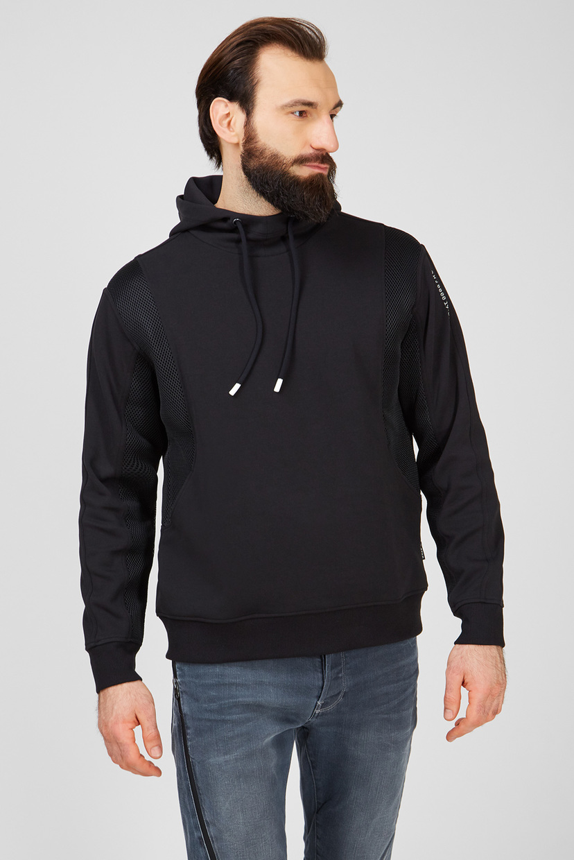 

Мужское черное худи Moto Mesh G-Star RAW L D19146,C541