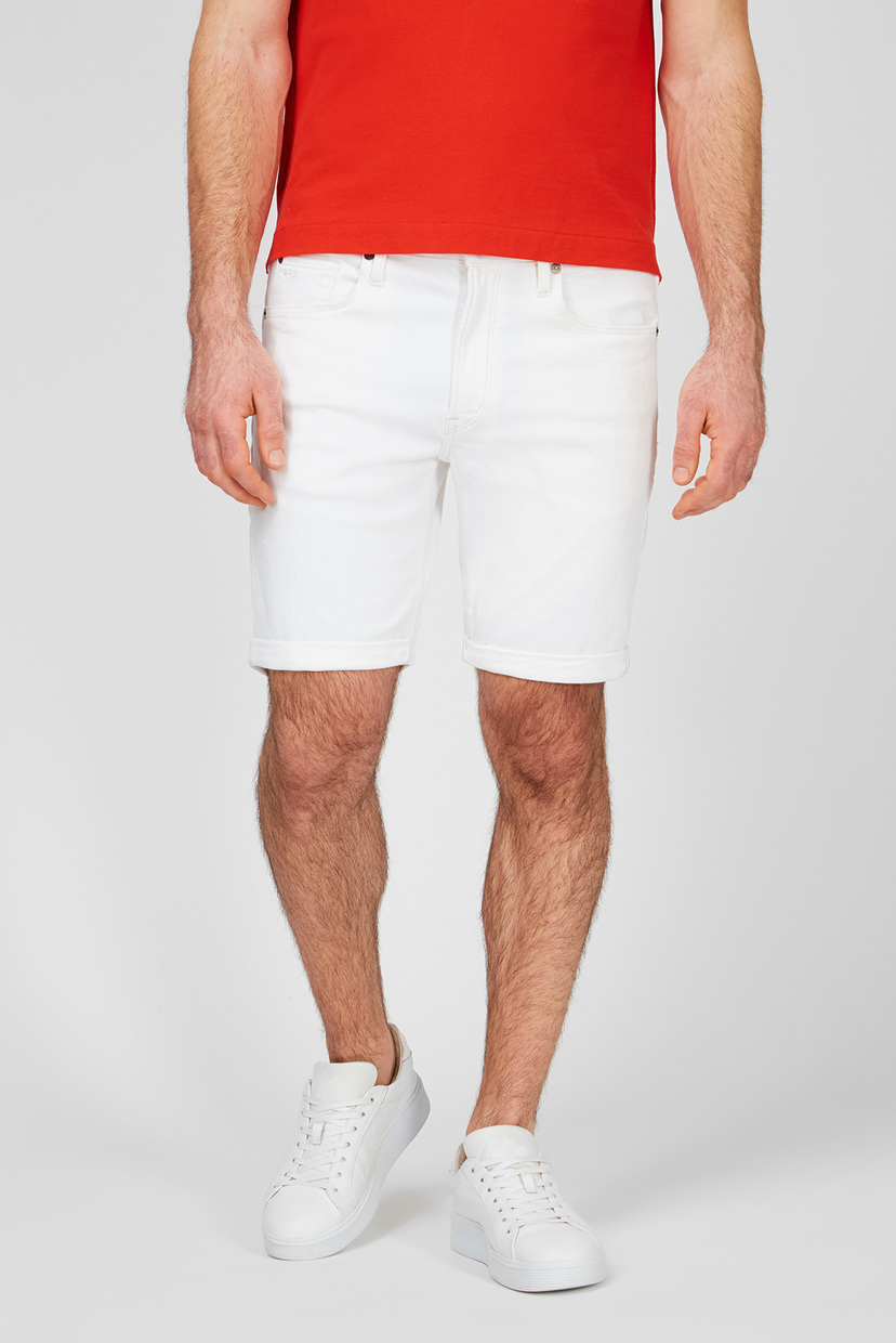 

Мужские белые джинсовые шорты 3301 Slim G-Star RAW 34 D17418,C267