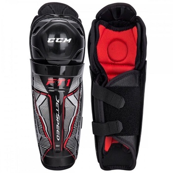 

Щитки CCM JETSPEED FT1 YTH детские, Размер 9", черный/красный, JSFT1SHIN-YTH-9