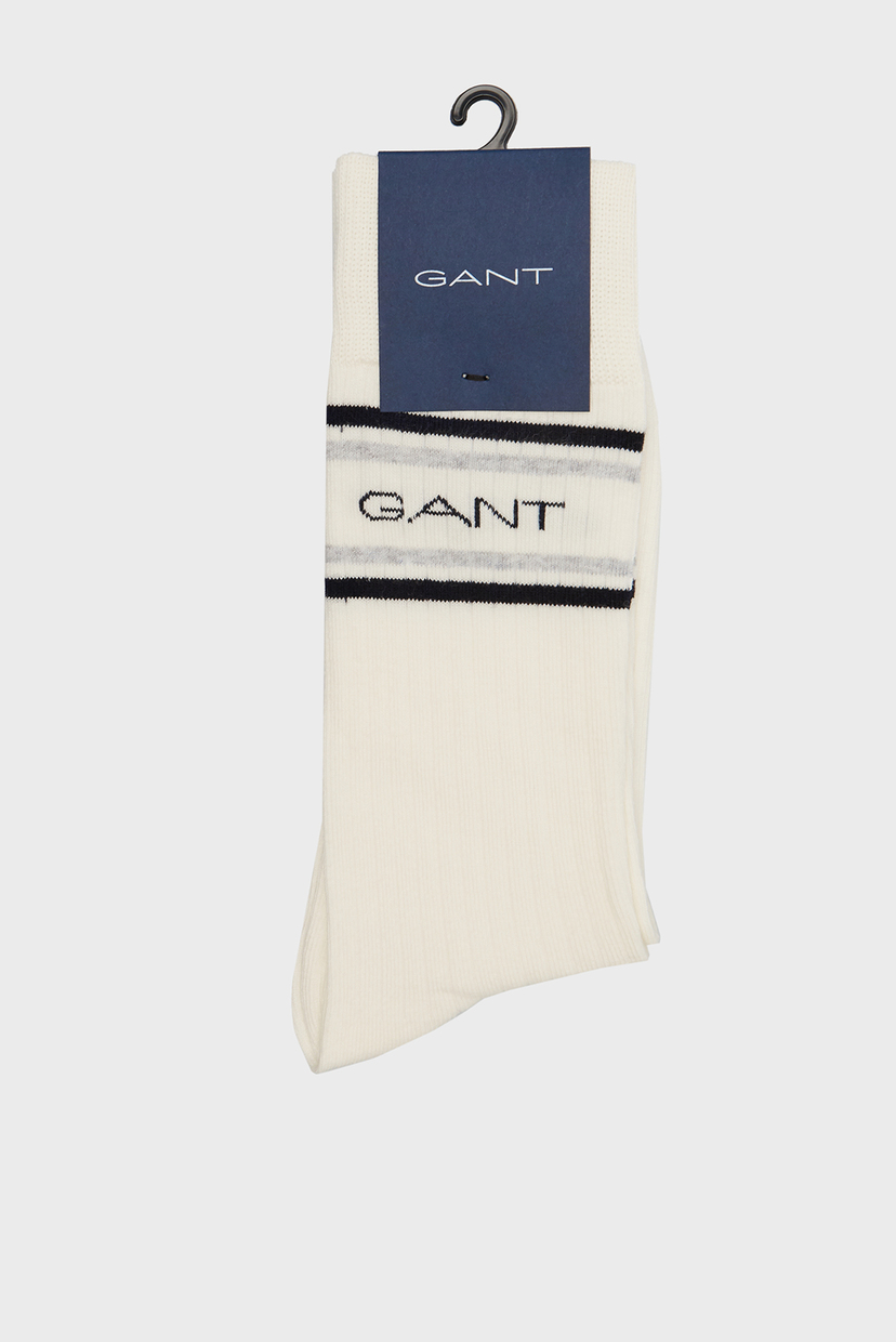 

Мужские белые носки LOGO STRIPE Gant OS 9960146