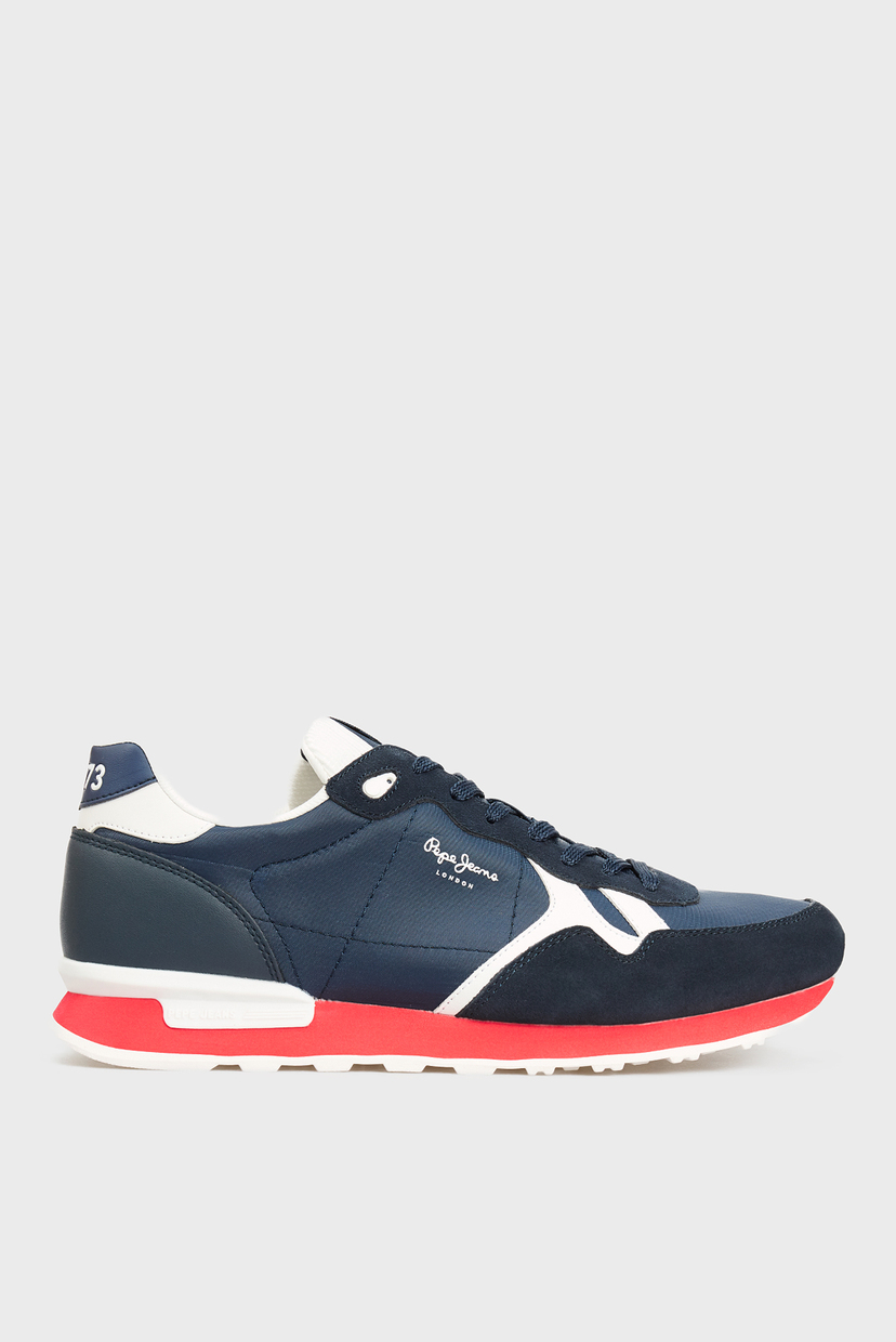 

Мужские темно-синие кожаные кроссовки BRITT MAN MESH Pepe Jeans 41 PMS30722