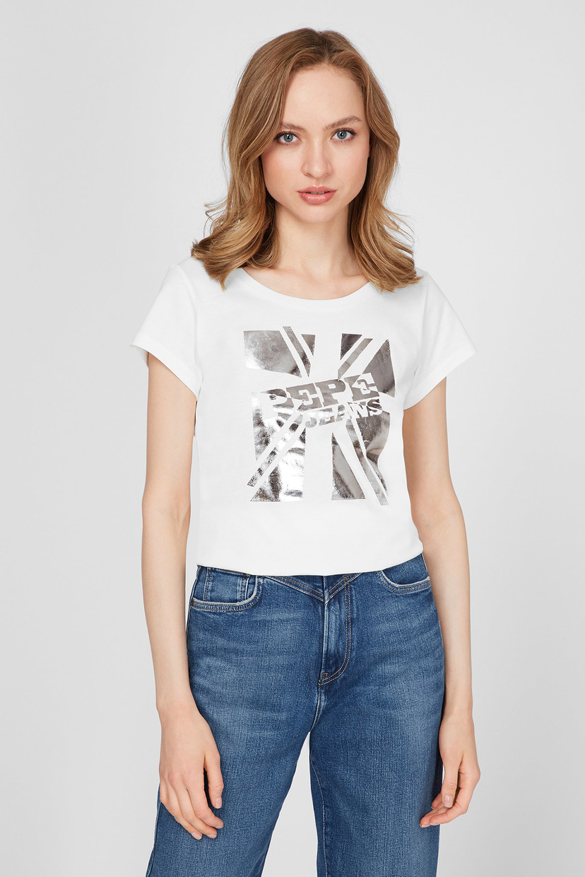 

Женская белая футболка ALESSA Pepe Jeans XS PL504795