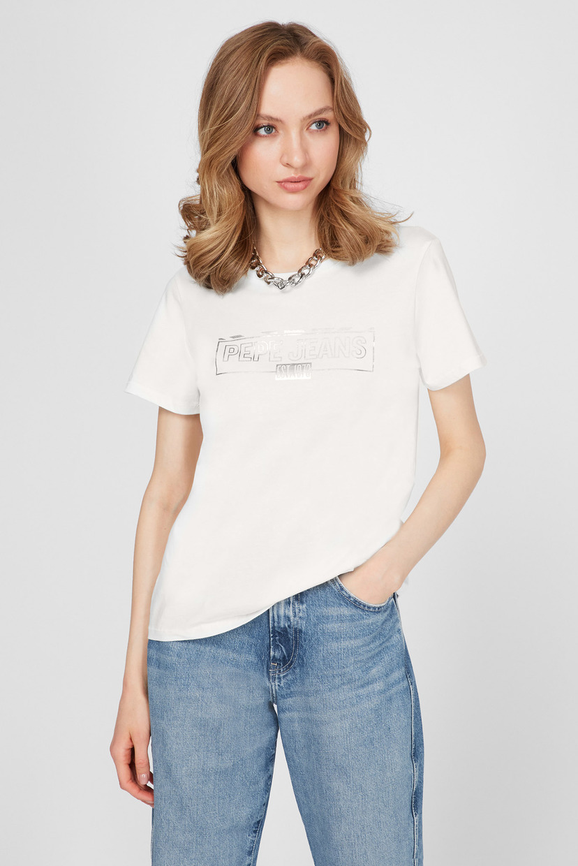 

Женская белая футболка BETTY Pepe Jeans XS PL504815