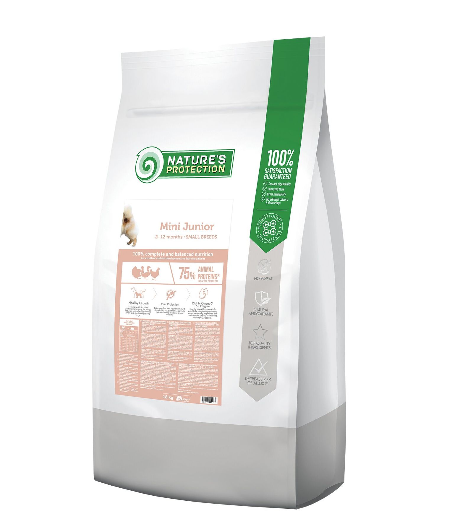 

Корм для щенков малых пород Nature's Protection Mini Junior 18 кг