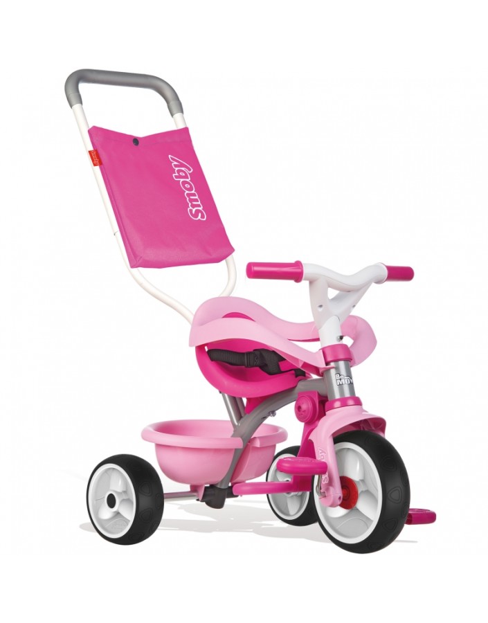 

Велосипед трехколесный 3 в 1 Smoby Be Move Comfort Pink 740327 с багажником и сумкой-конвертом