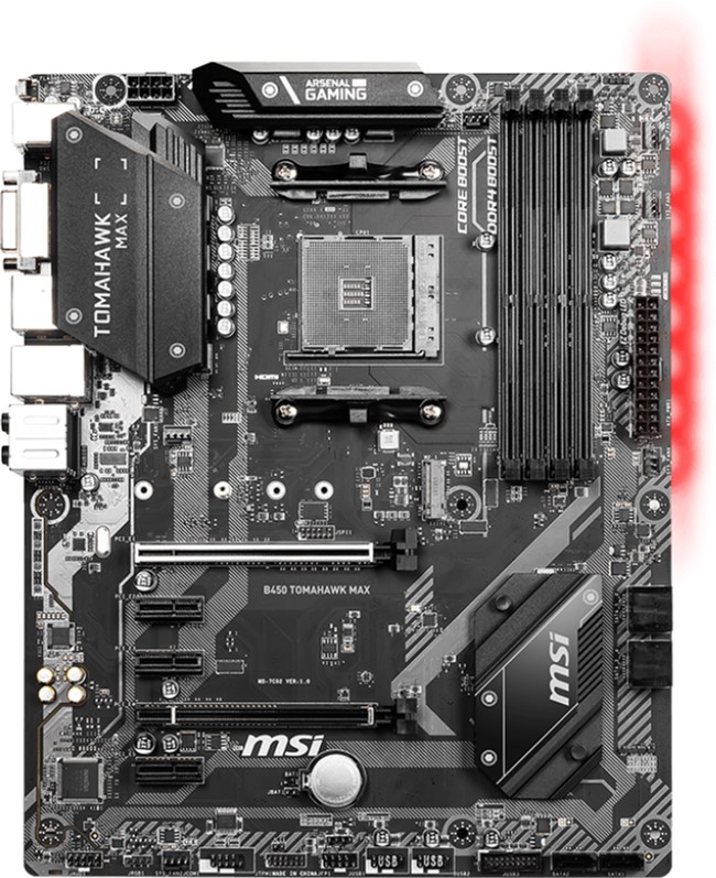 

Материнcька плата MSI sAM4 B450 4xDDR4 HDMI-DVI ATX (B450_TOMAHAWK_MAX)
