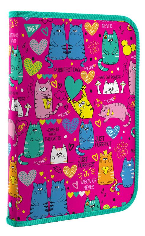 

Папка для трудов YES FC Lovely Cats пластиковая на молнии (491586)