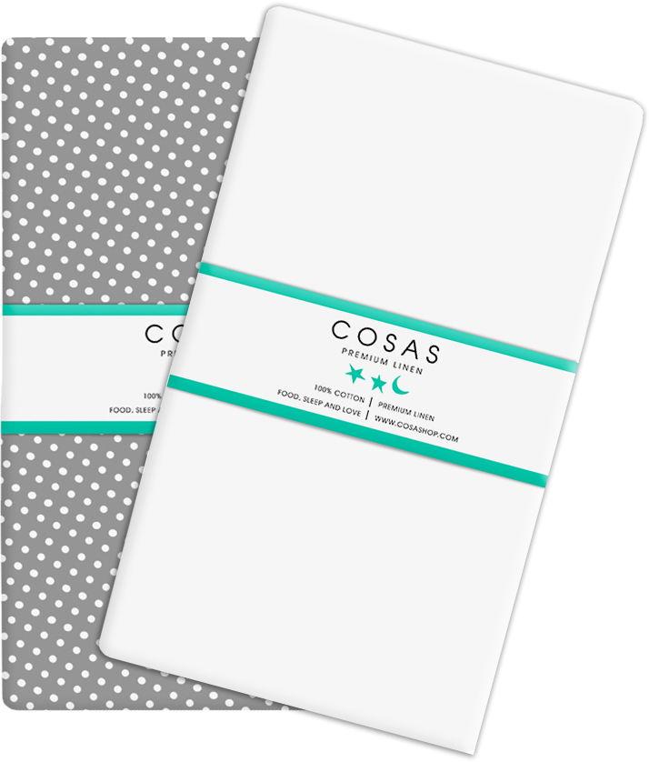 

Набор простыней Cosas Set Sheet White Drop GWhite 155х240 2 шт