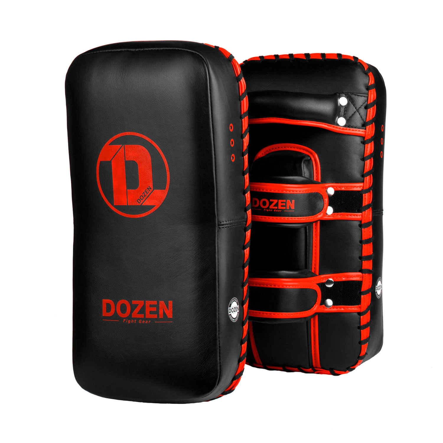 

Пады Dozen Monochrome Thai Kick Pads Black/Red