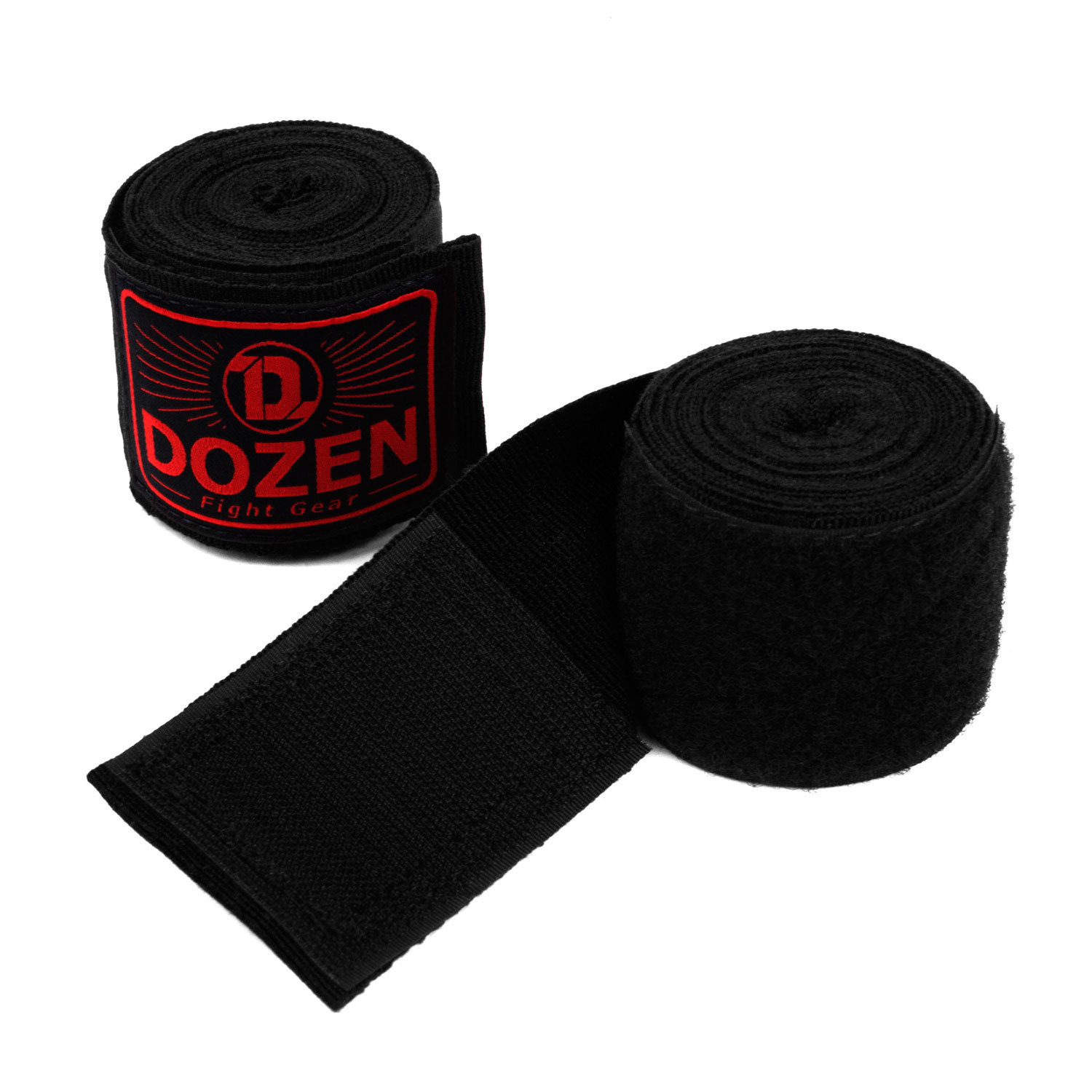 

Боксерские бинты полуэластичные Dozen Monochrome Semi-elastic Hand Wraps Black/Red 3,75 м