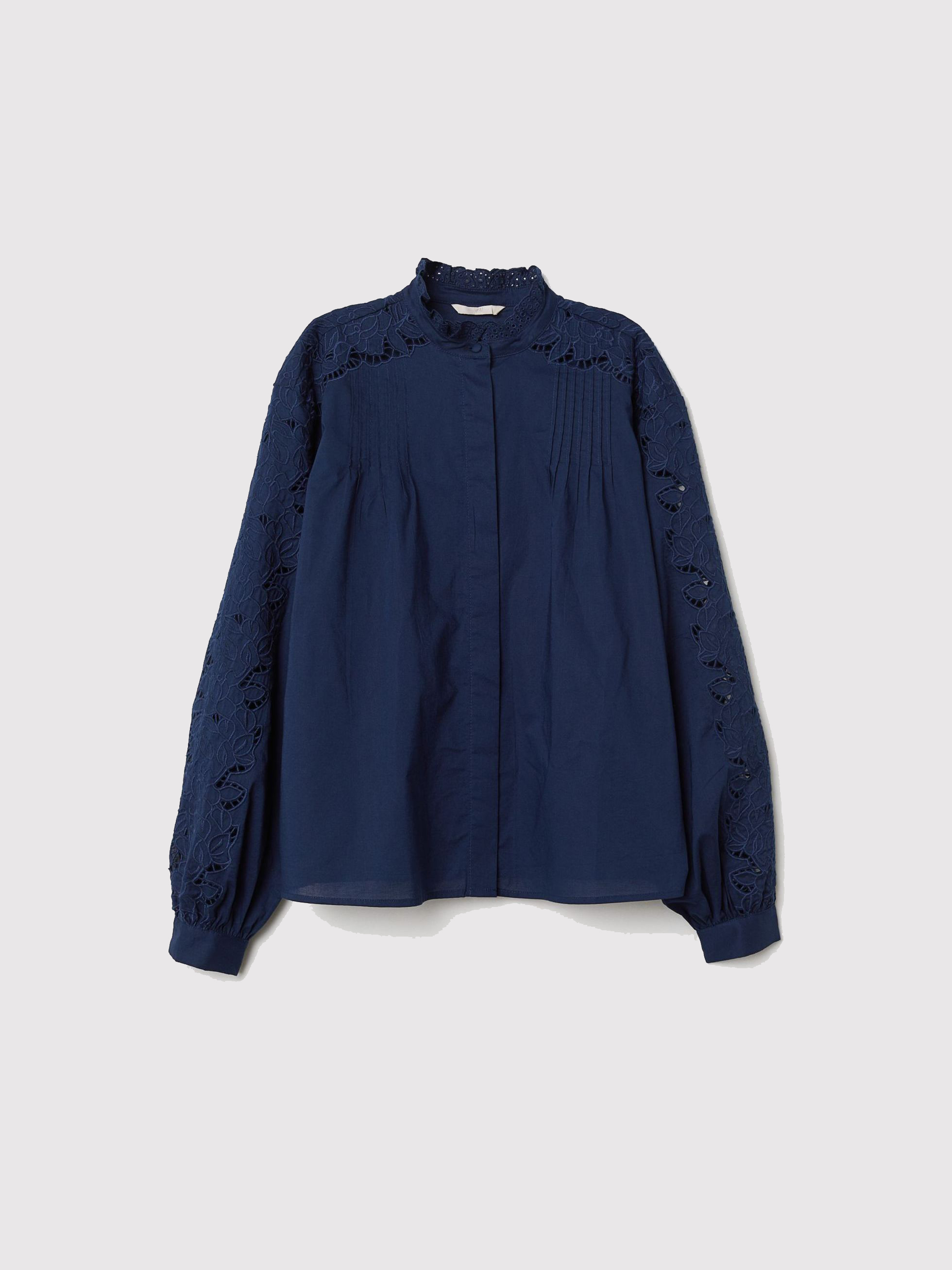 

Рубашка H&M 97162147 38 Темно-синяя