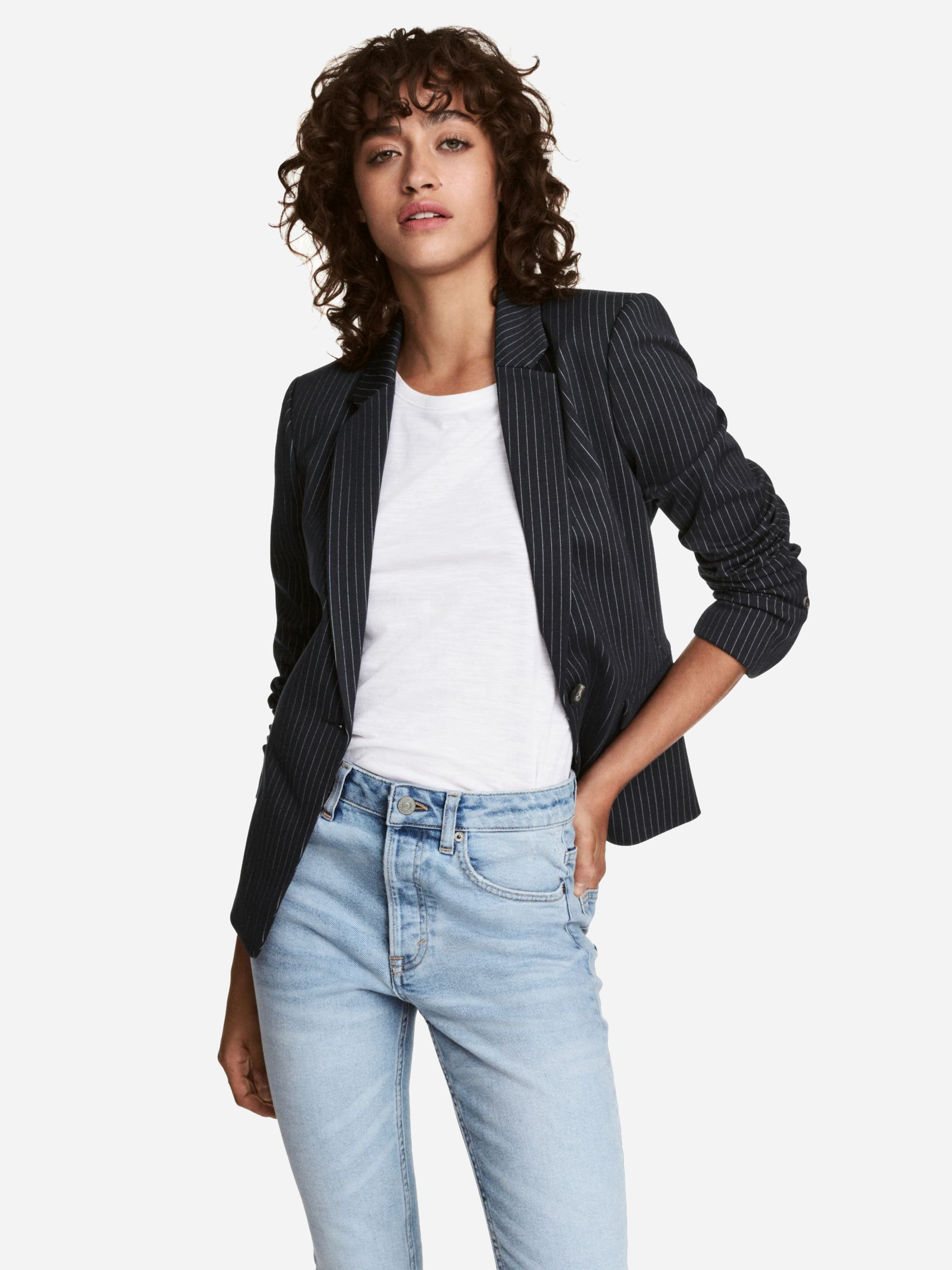 

Пиджак H&M 97162394  Темно-синий, Пиджак H&M 97162394 34 Темно-синий