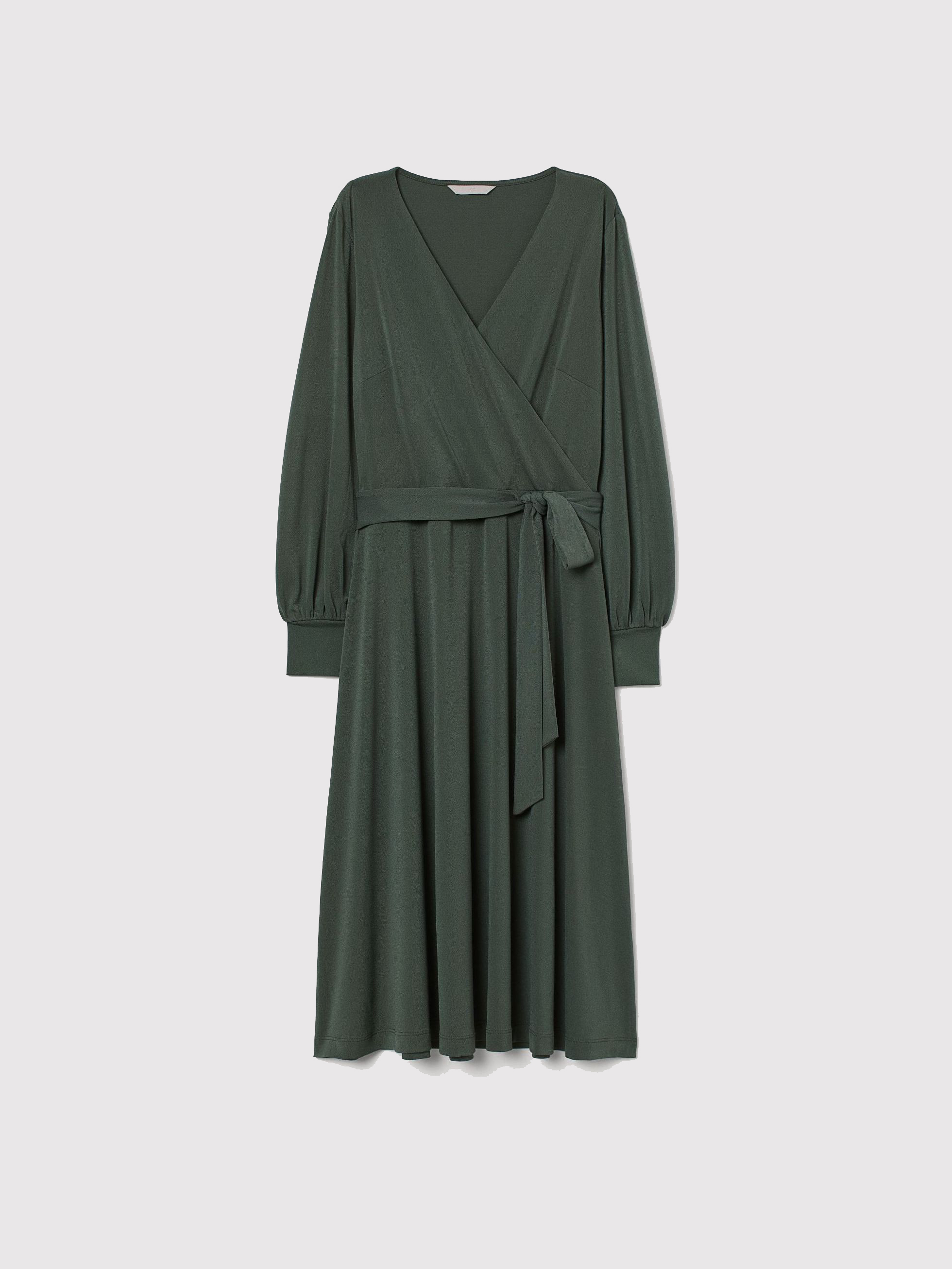 

Платье H&M 97162143 XL Темно-зеленое