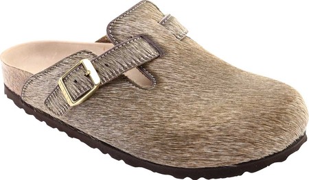 

Женские сабо Birkenstock Boston Hex Melange Mule Gray Hair on Hide 37