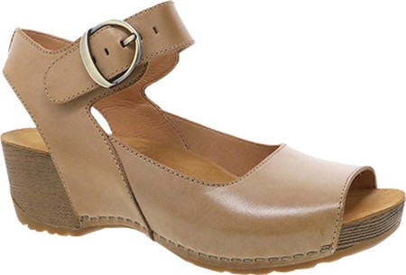 

Женские босоножки Dansko Tiana Quarter Strap Wedge Sandal Tan Burnished Calfskin 37