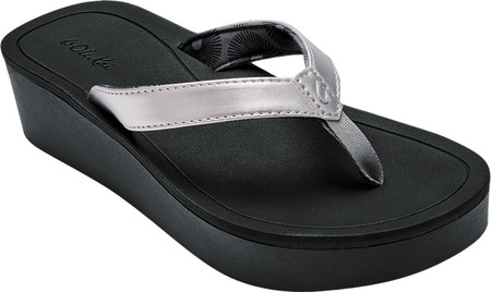 

Женские вьетнамки, сланцы OluKai Pi'O Lua Thong Sandal Silver/Black Synthetic 40